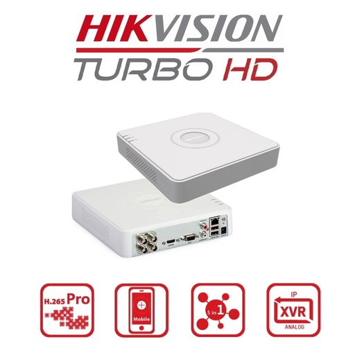 4Ch Hikvision DVR 2M.P.